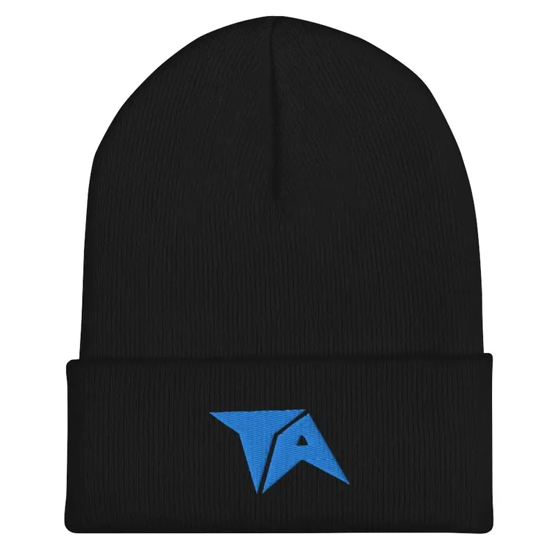 TA Beanie -- Aqua logo